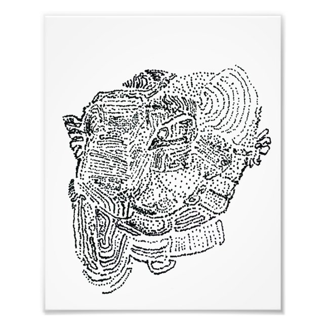 Foto Impressão de elefante (Frente)