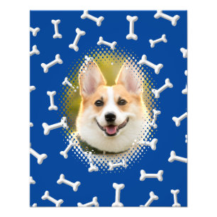 Foto Impressão de Frame de Cão Padrão Ósseo