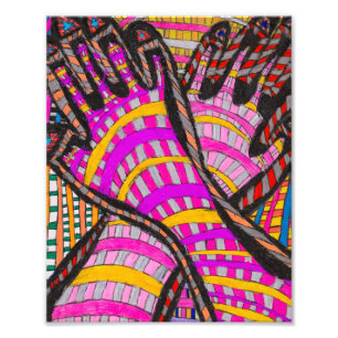 Foto Impressão de impressões digitais tribais