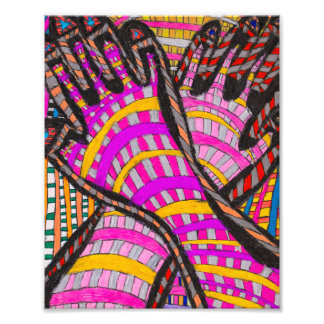 Foto Impressão de impressões digitais tribais