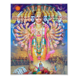 Foto Impressão de Krishna Vishvarupa (8" x 10")
