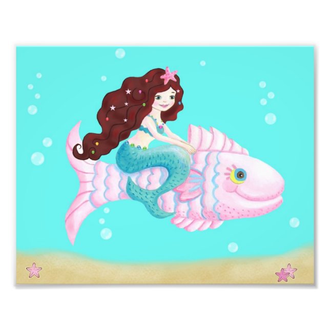 Foto Impressão de Mermaid art para crianças (Frente)