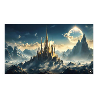 Foto Impressão de Paisagem do Castelo de Montanha