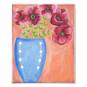 Foto Impressão de Poppies Vermelhos