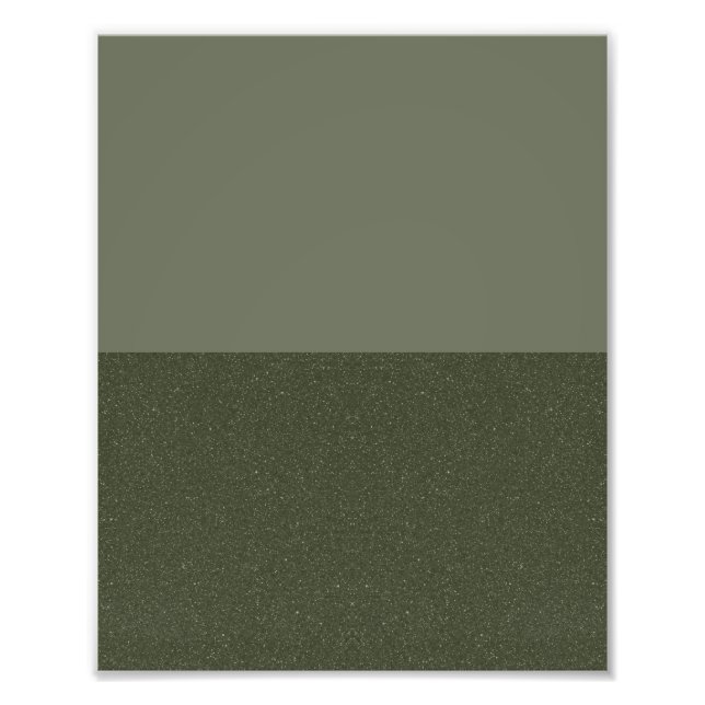 Foto Impressão de Poster Verde Musgo Minimalista – Pers (Frente)