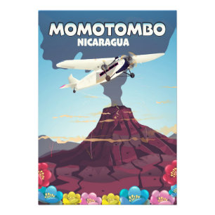 Foto Impressão de viagem do vulcão Momotombo na Nicarág