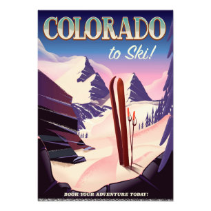 Foto Impressão do Colorado Ski - poster de esportes de 