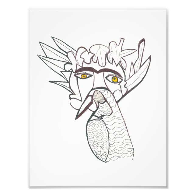 Foto Impressão do Homem Pássaro (Frente)