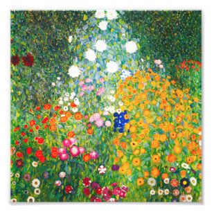 Foto Impressão do Jardim Flor Gustav Klimt