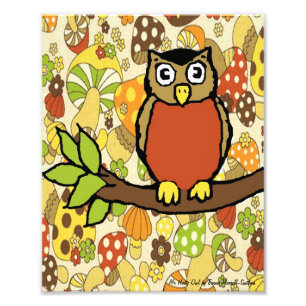 Foto Impressão do Sr. Hooty Coruja Bebê Parede