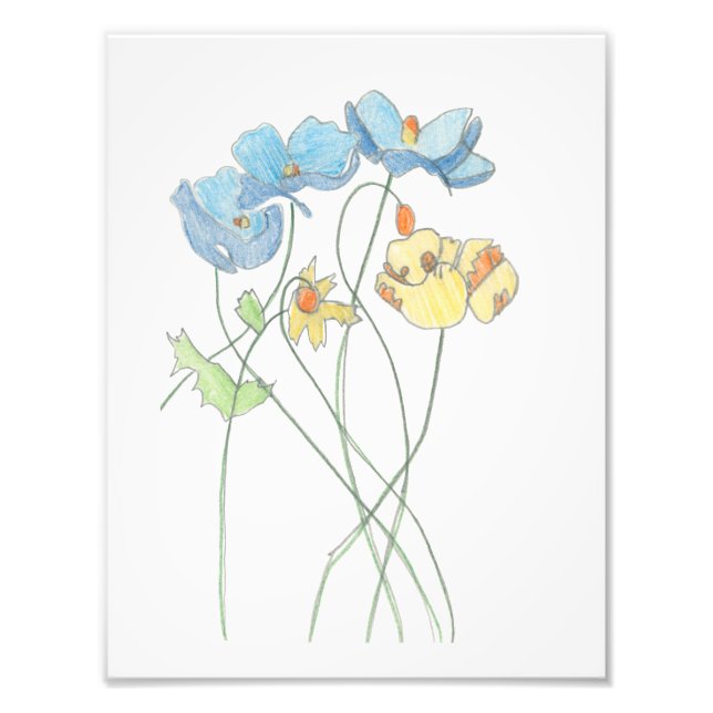 Foto Impressão floral de Páscoa (Frente)