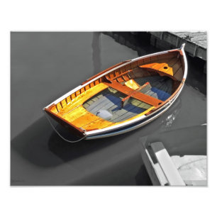 Foto Impressão Lapstrake das reflexões do barco