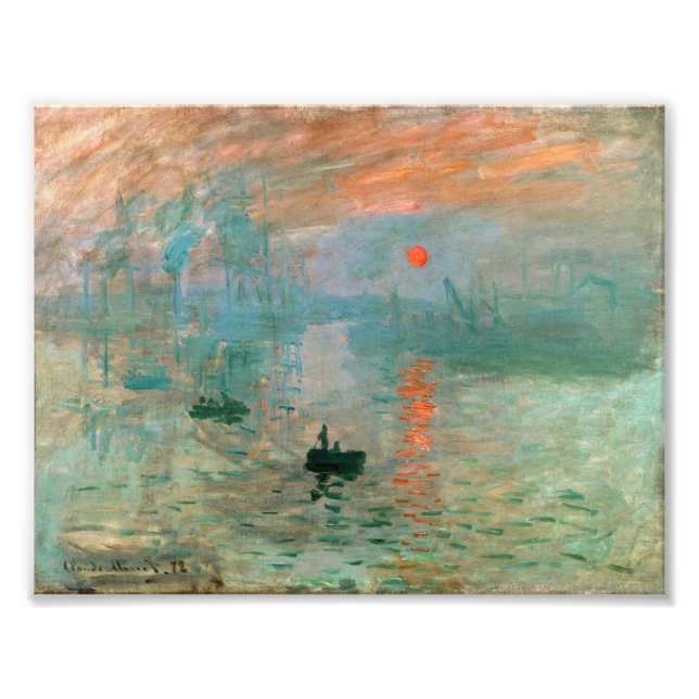 Foto Impressão, nascer do sol por Claude Monet (Frente)