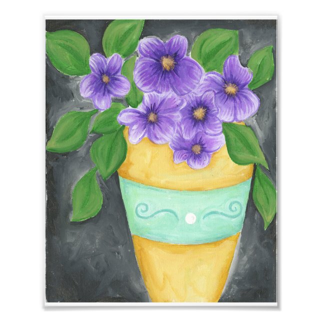 Foto Impressão Pansy Roxo (Frente)