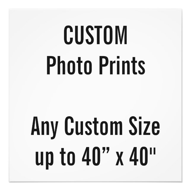 Foto Impressão personalizado de 24" x 24" (ou qualquer  (Frente)