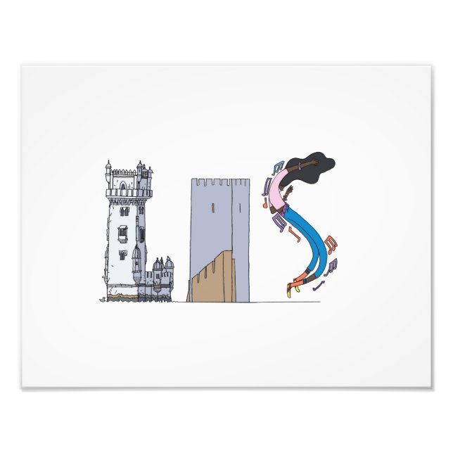 Foto Impressão personalizado | LISBOA, PT (IS) (Frente)