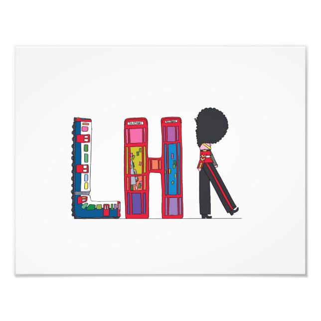 Foto Impressão personalizado | LONDRES, GB (LHR) (Frente)