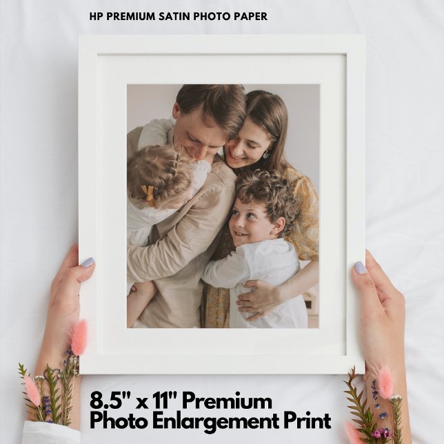 Foto impressão Premium de 8,5" x 11" para o alargamento (8.5" x 11" Premium Photo Enlargement Print)