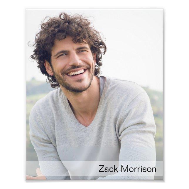 Foto Impressões de Captura de Cabeça do Ator 8x10 com L (Frente)