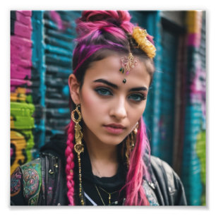 Foto Indian Pakistani BeauLinda Alternativo Punk Girl