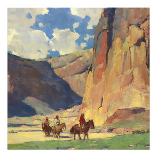 Foto "IndiansThrough Canyon de Chelly", por Edgar Payne