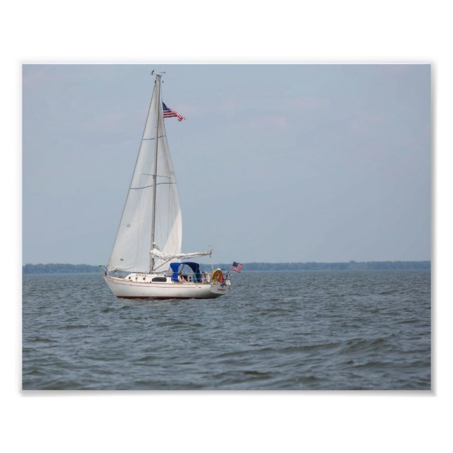 Foto Infinity Sailboat Sailing Lake Michigan (Frente)