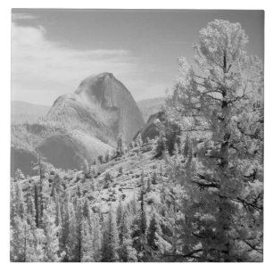 Foto infravermelha no lado leste do Yosemite Natio