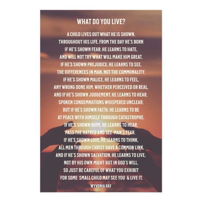 Foto Inspiração O Que Você Vive/Alargamento De Fotograf (Frente)