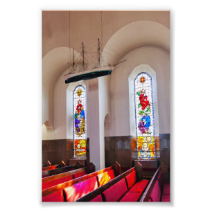 Foto Interior da igreja de Akureyri, Islândia