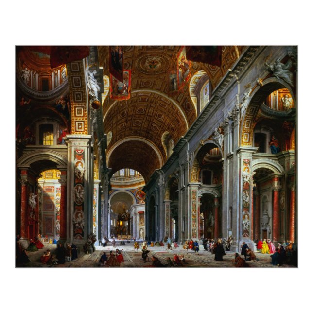 Foto Interior da Rua, Basilica de Peter, Roma (Frente)