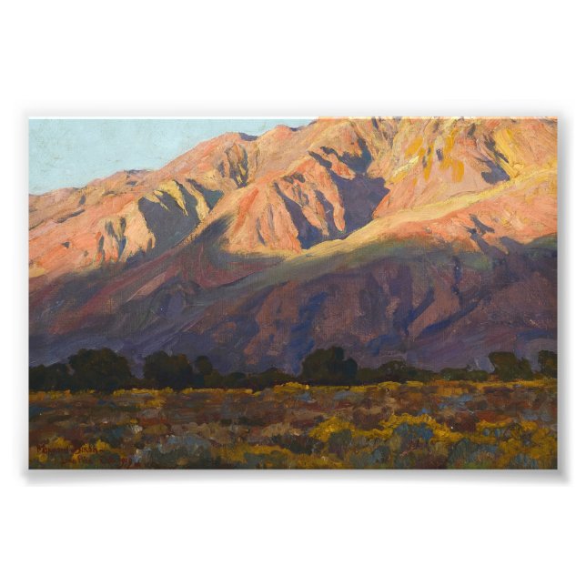 Foto Inyo Range at Sunset, Lone Pine de Maynard Dixon (Frente)