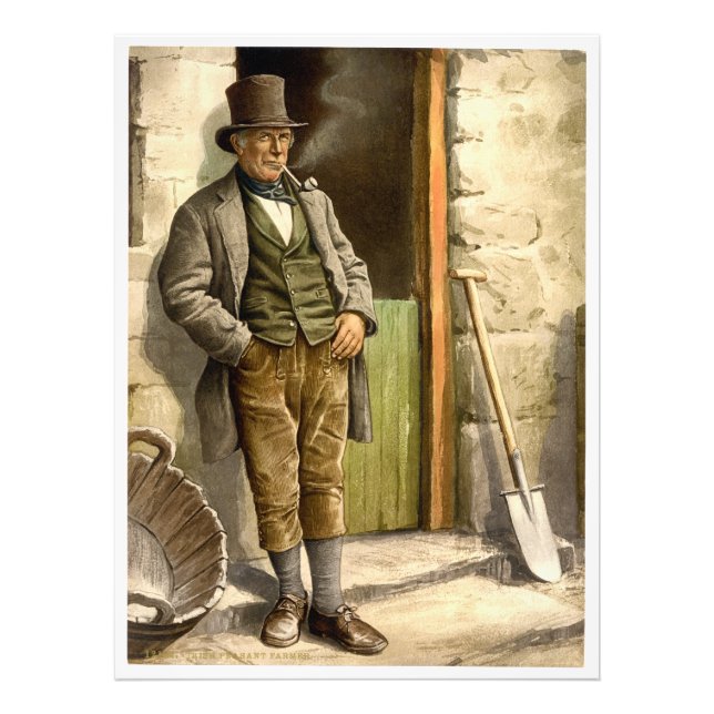 Foto Irish Peasant Farmer 1890 (Frente)
