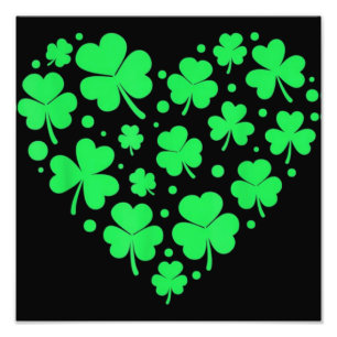 Foto Irish Shamrock Heart Lucky