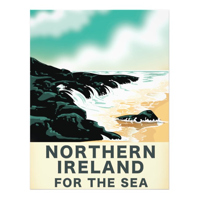Foto Irlanda do Norte para o mar (Frente)
