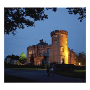Foto Irlanda, o Castelo Dromoland iluminado ao crepúscu
