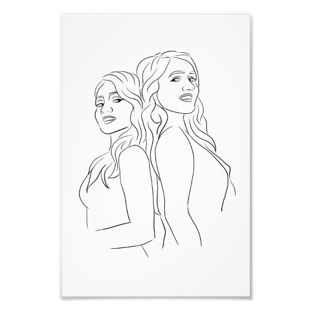 Foto Irmãs Desenhando Poster do Meu Sims CC (Frente)