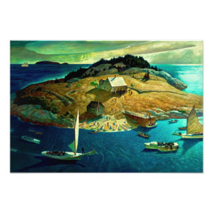 Foto Island Funeral, 1939 por Newell Convers Wyeth