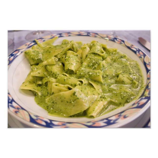 Foto Itália, Camogli. Prato de massa com pesto (Frente)