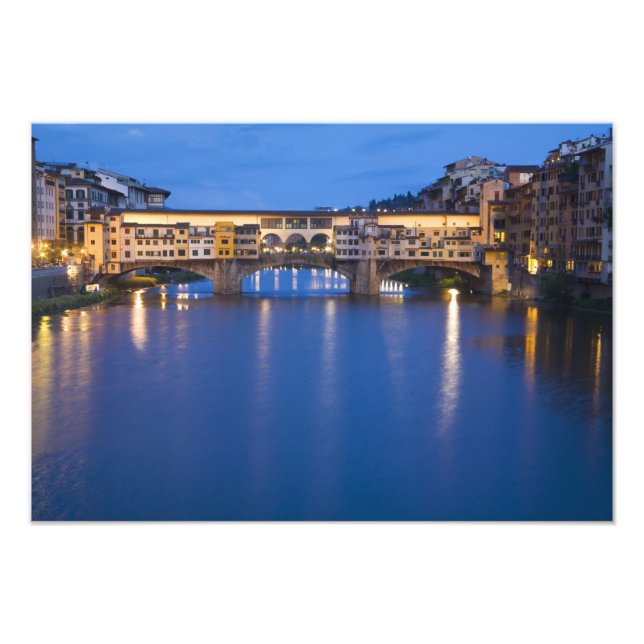 Foto Itália, Florença, Reflexos Noturnos no (Frente)