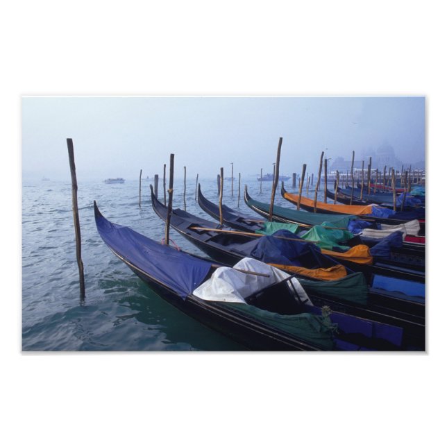 Foto Itália, Veneza. Gôndolas. (Frente)