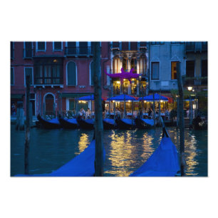 Foto Itália, Veneza, Vista Noturna ao Longo do Grande