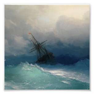 Foto Ivan Aivazovsky - Navio No Mar Tempestade
