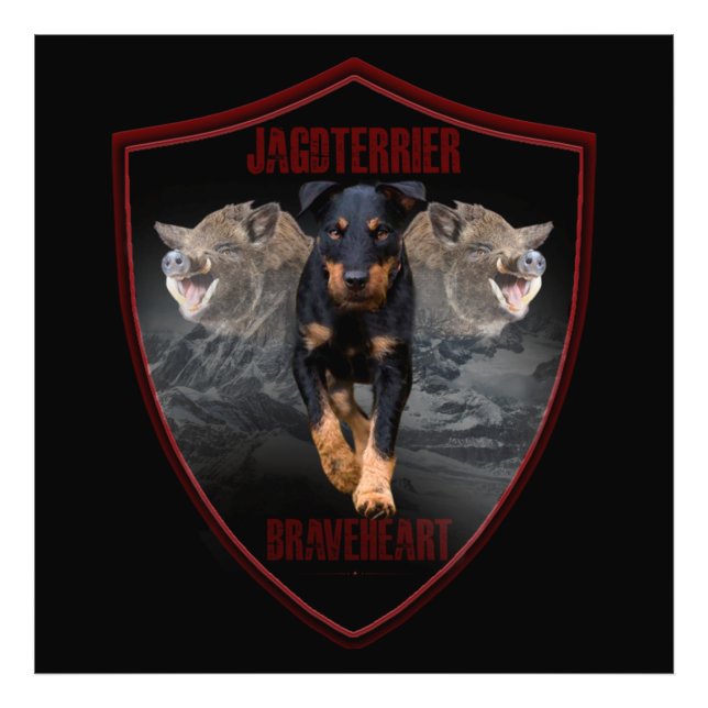 Foto Jagdterrier Tapeçaria Poster - Impressão acrílico (Frente)