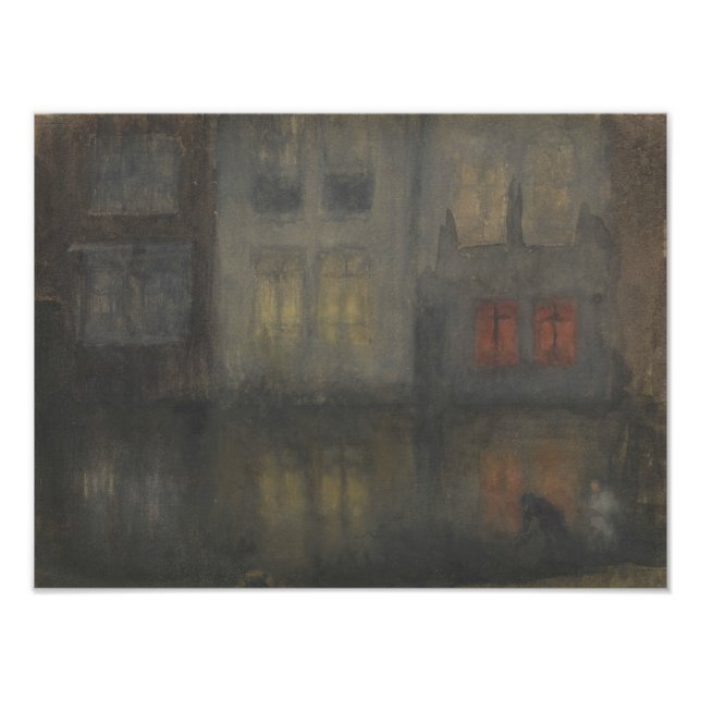 Foto James McNeill Whistler - Noturne - Preto e Vermelh (Frente)