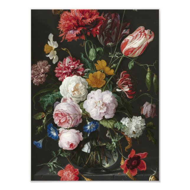Foto Jan Davidsz. De Heem - A Vida Estática Com Flores (Frente)