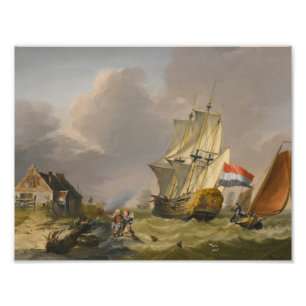 Foto Jan van Os - Entrega Numa Tempestade Ao Largo Da C