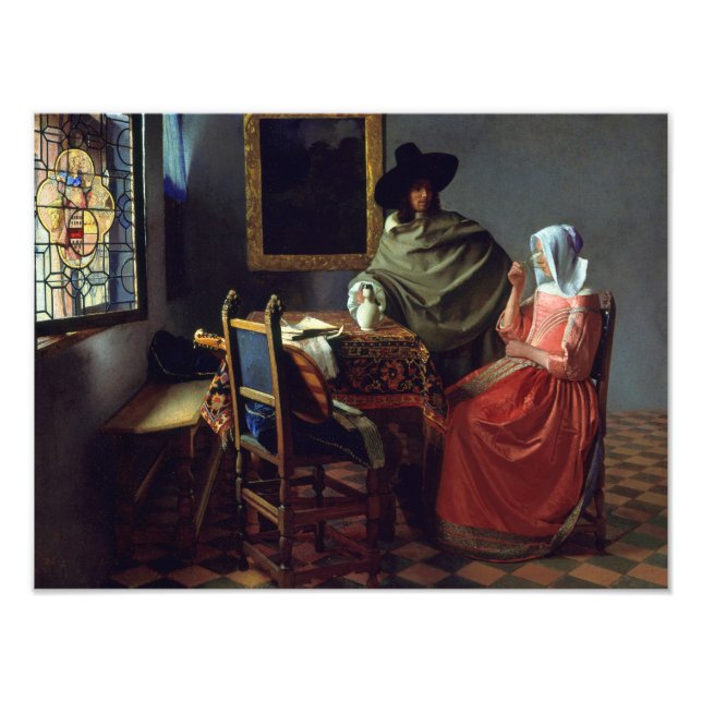 Foto Jan Vermeer - O Vidro do Vinho (Frente)