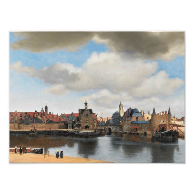 Foto Jan Vermeer - Vista no Delft (Frente)