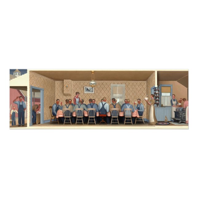 Foto Janto por Threshers de Grant Wood (Frente)