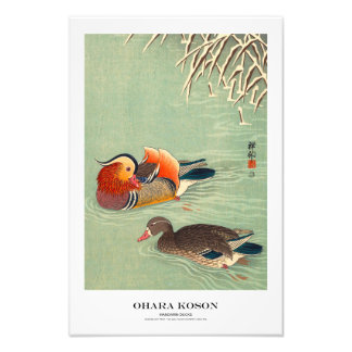 Foto Japanese Art Print - Ohara Koson - Mandarin Ducks